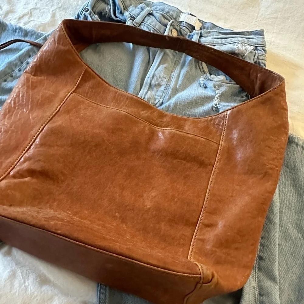 Michael Kors MK Cognac Crosby Hobo Bag